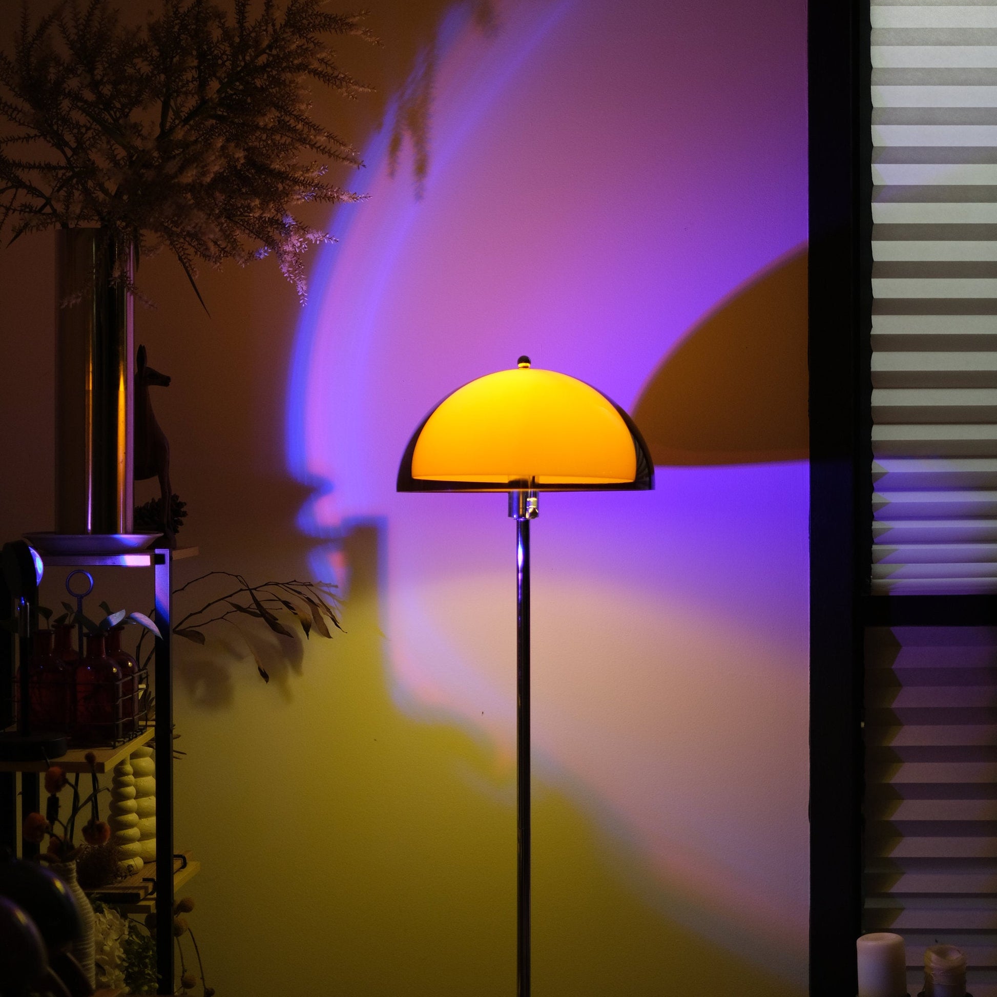 Coby Double Dome Mushroom Floor Lamp - Homezee