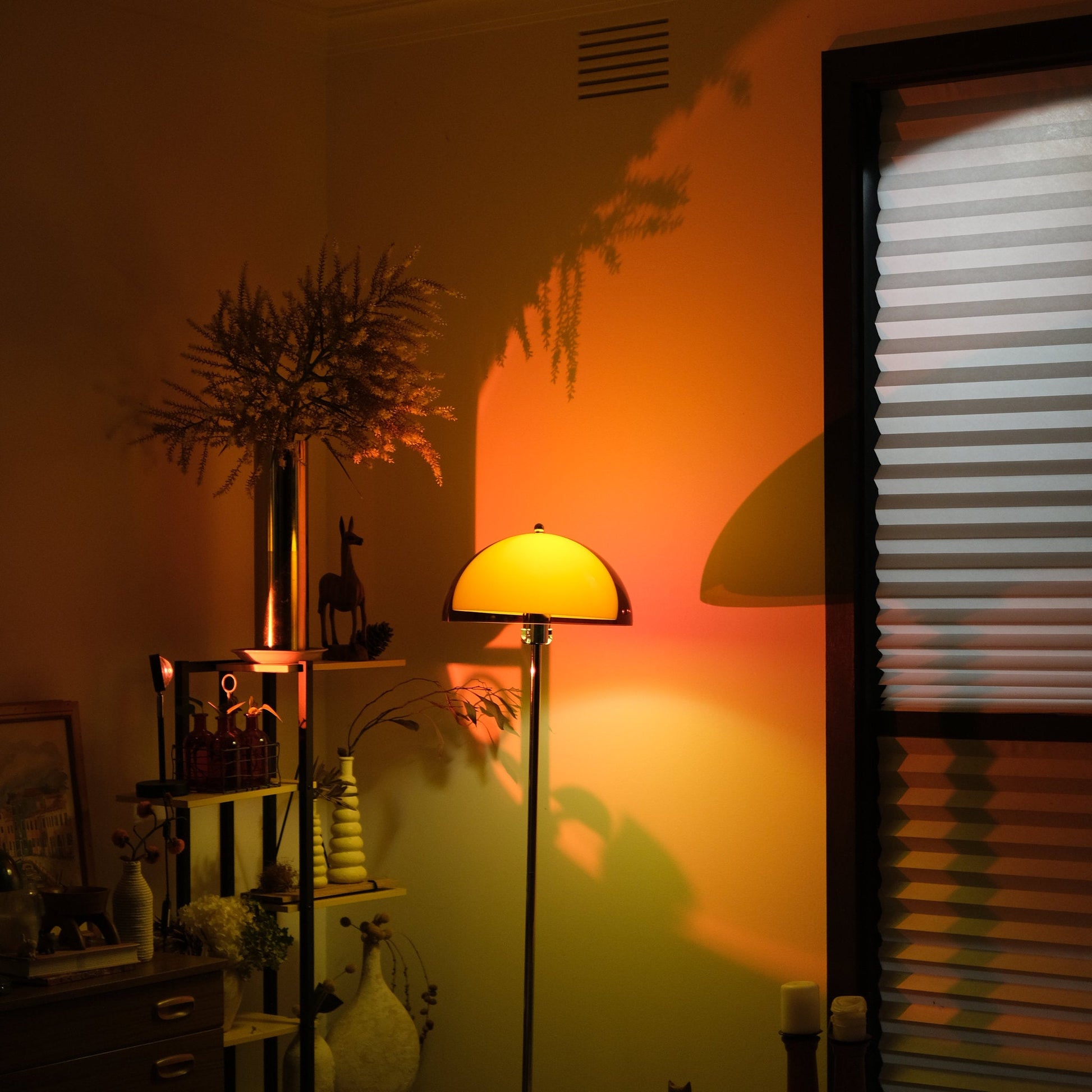 Coby Double Dome Mushroom Floor Lamp - Homezee