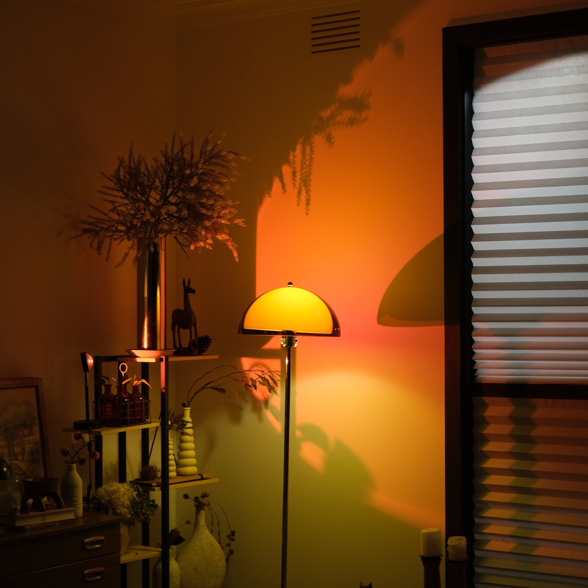 Coby Double Dome Mushroom Floor Lamp - Homezee