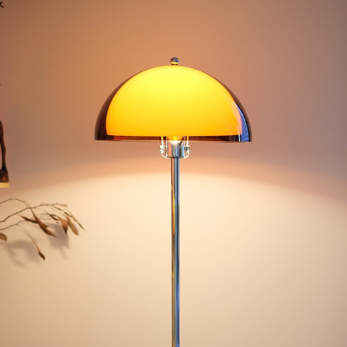 Coby Double Dome Mushroom Floor Lamp - Homezee