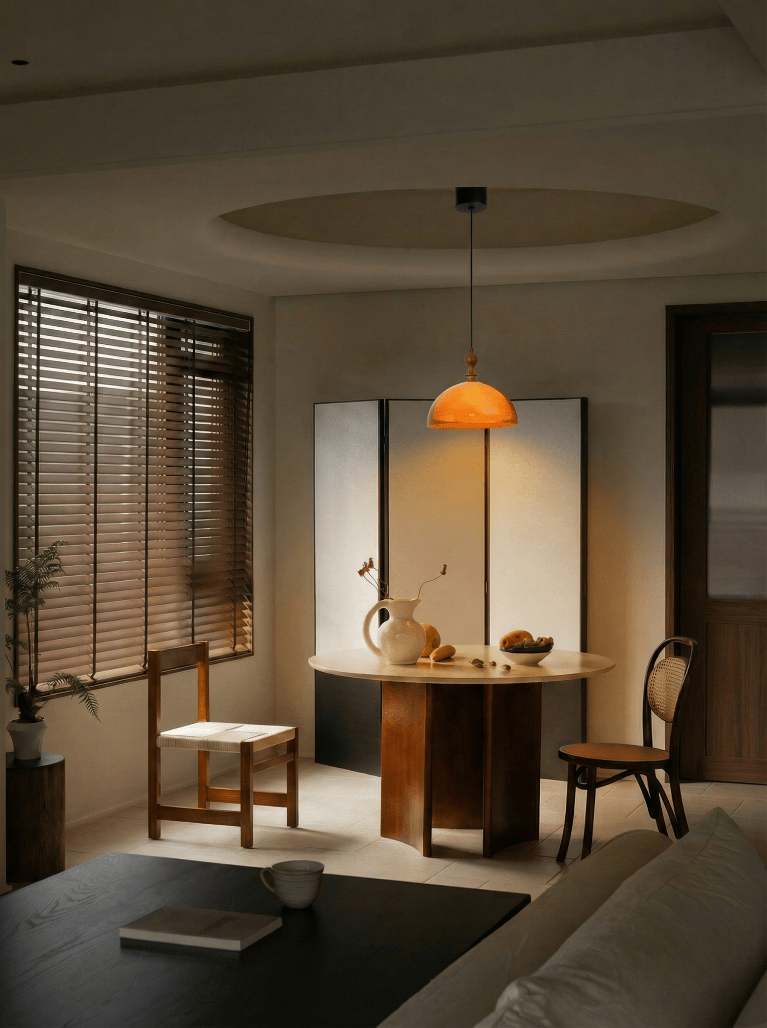 Coby Pull - Down Pendant Lamp | Height Adjustable - Homezee