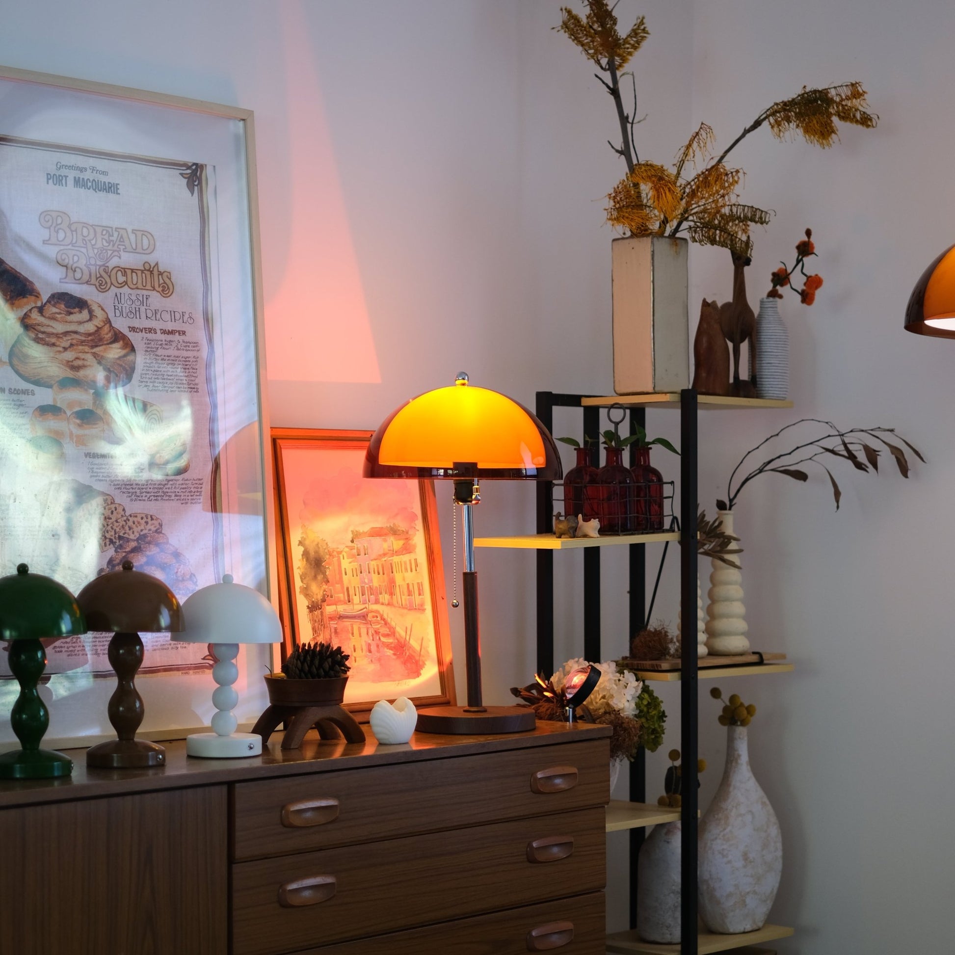 Coby+ Double Dome Floor & Table Lamp Duo - Homezee