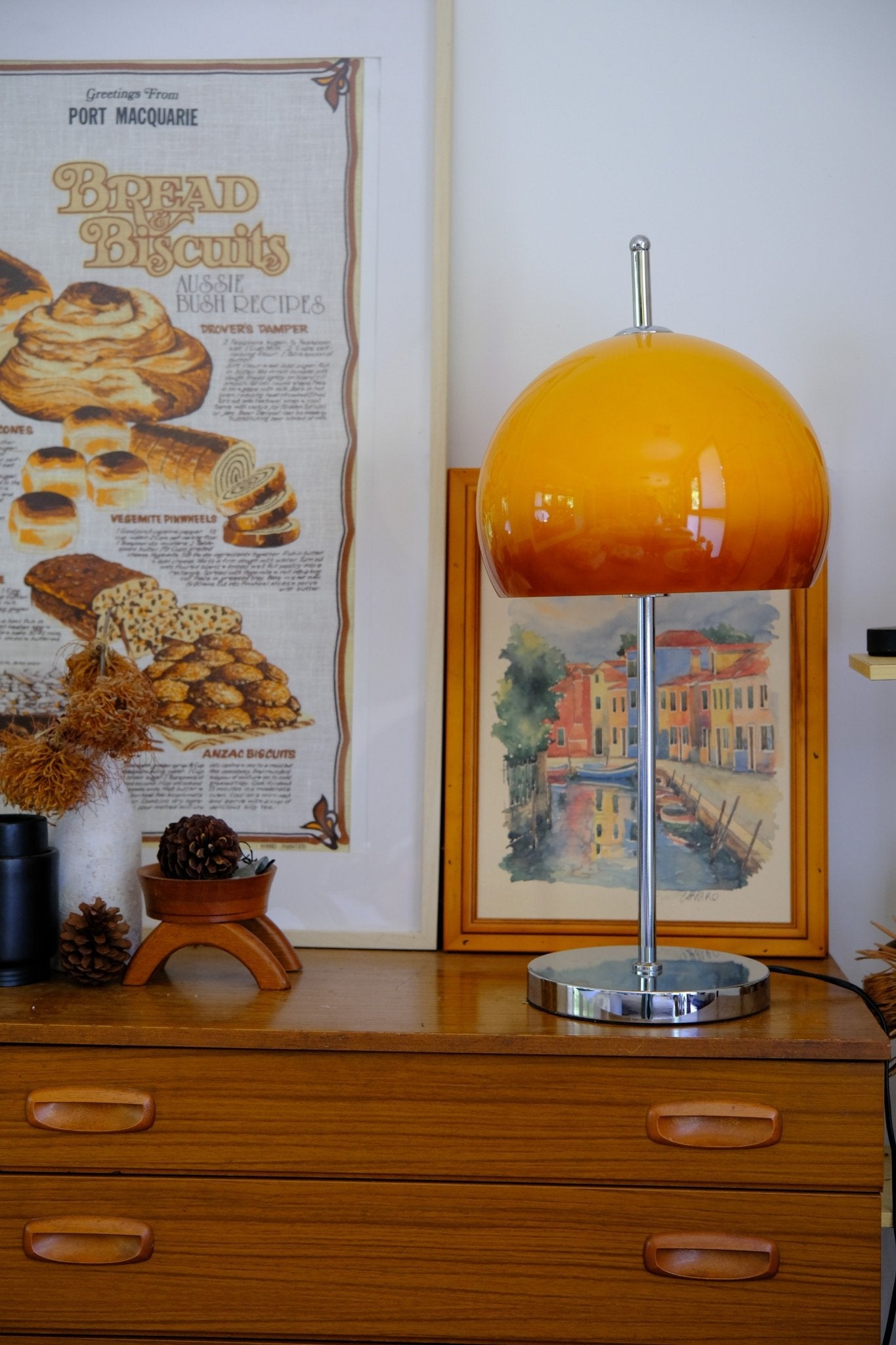 Olivia Mushroom Table & Floor Lamp Duo - Homezee