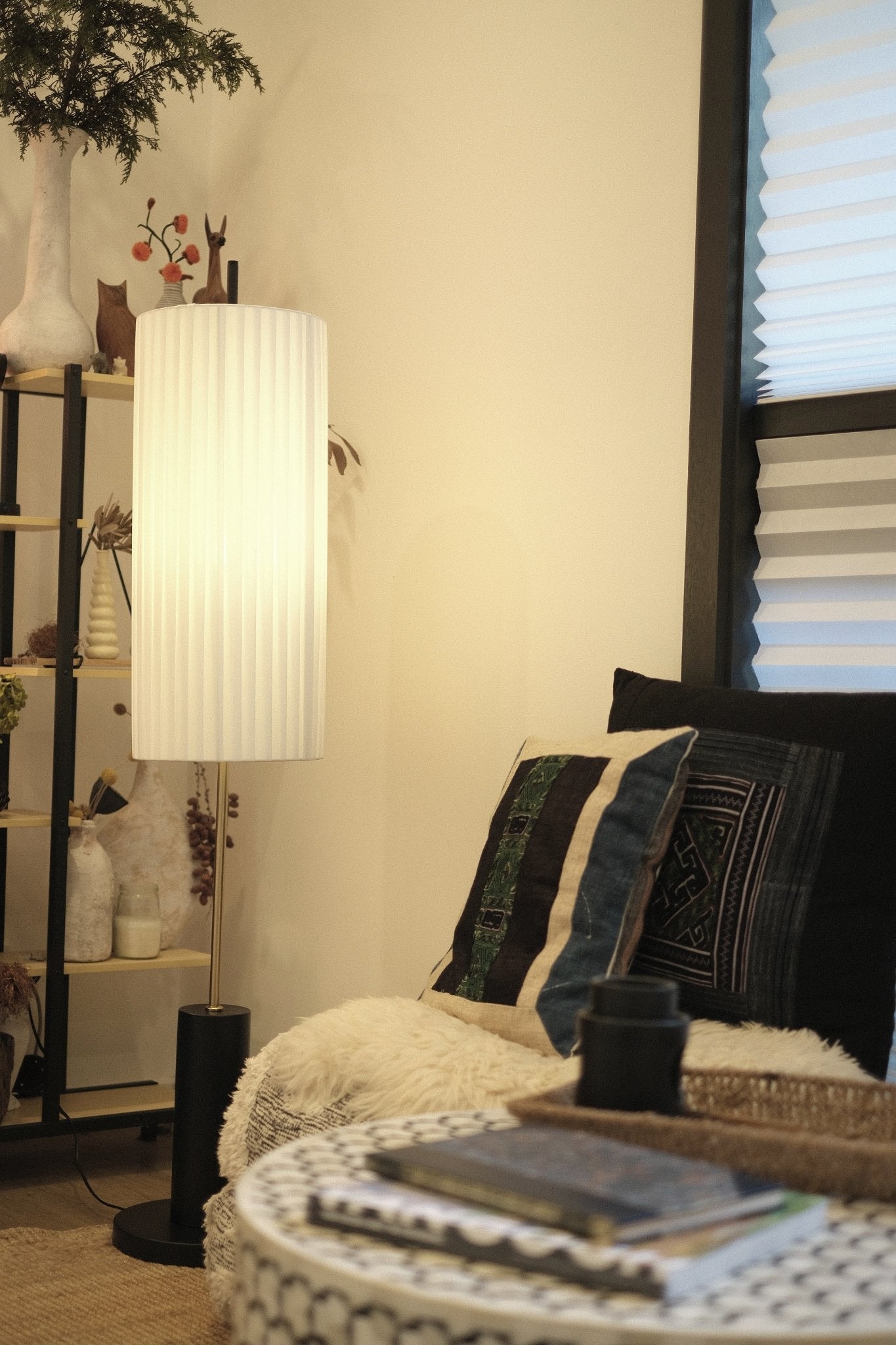 Zen Art Japandi Floor Lamp - Homezee