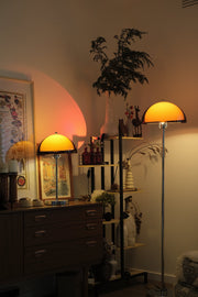 Coby Double Dome Mushroom Floor & Table Lamp Duo - Homezee