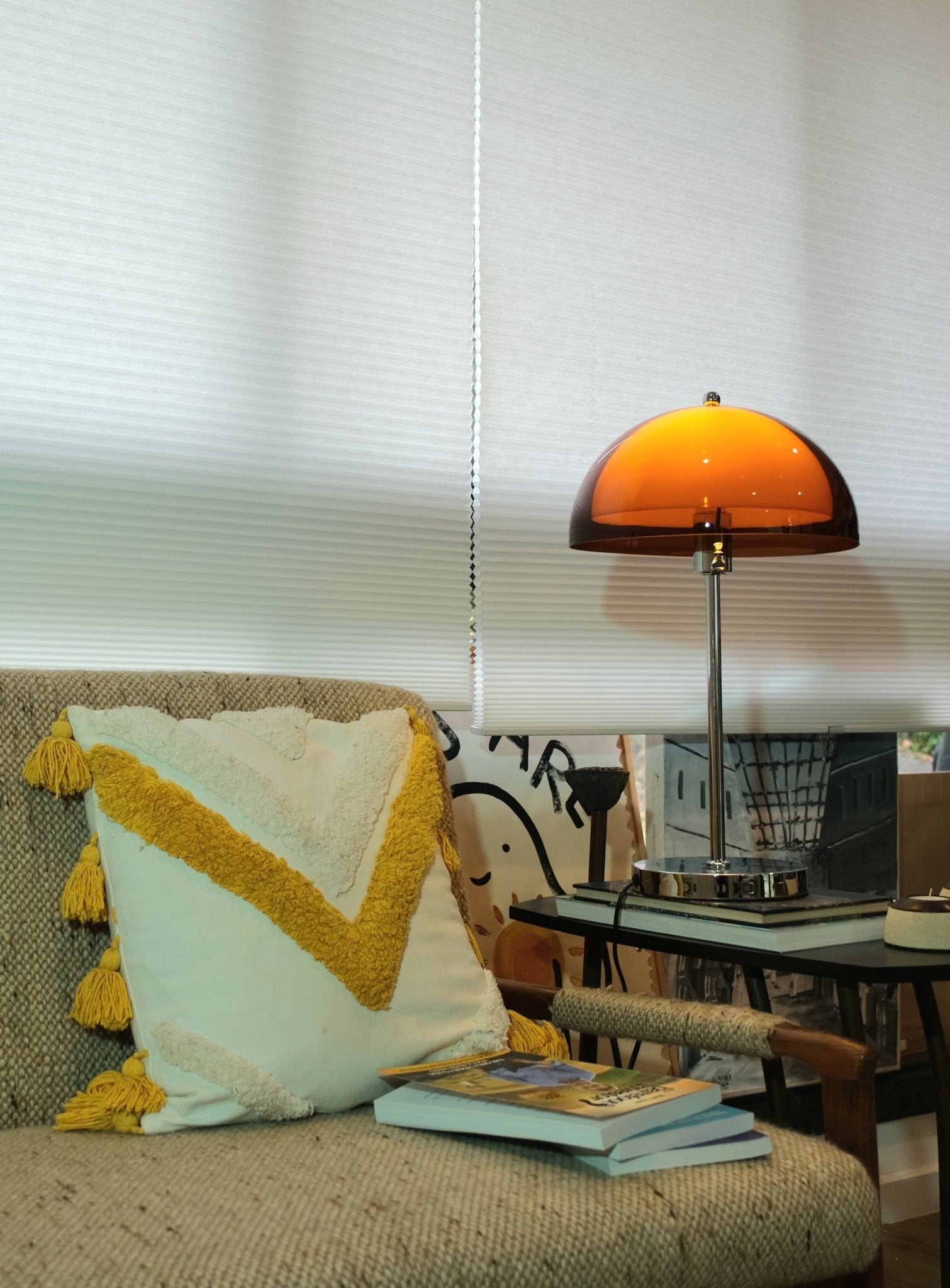 Coby Double Dome Mushroom Table Lamp - Homezee