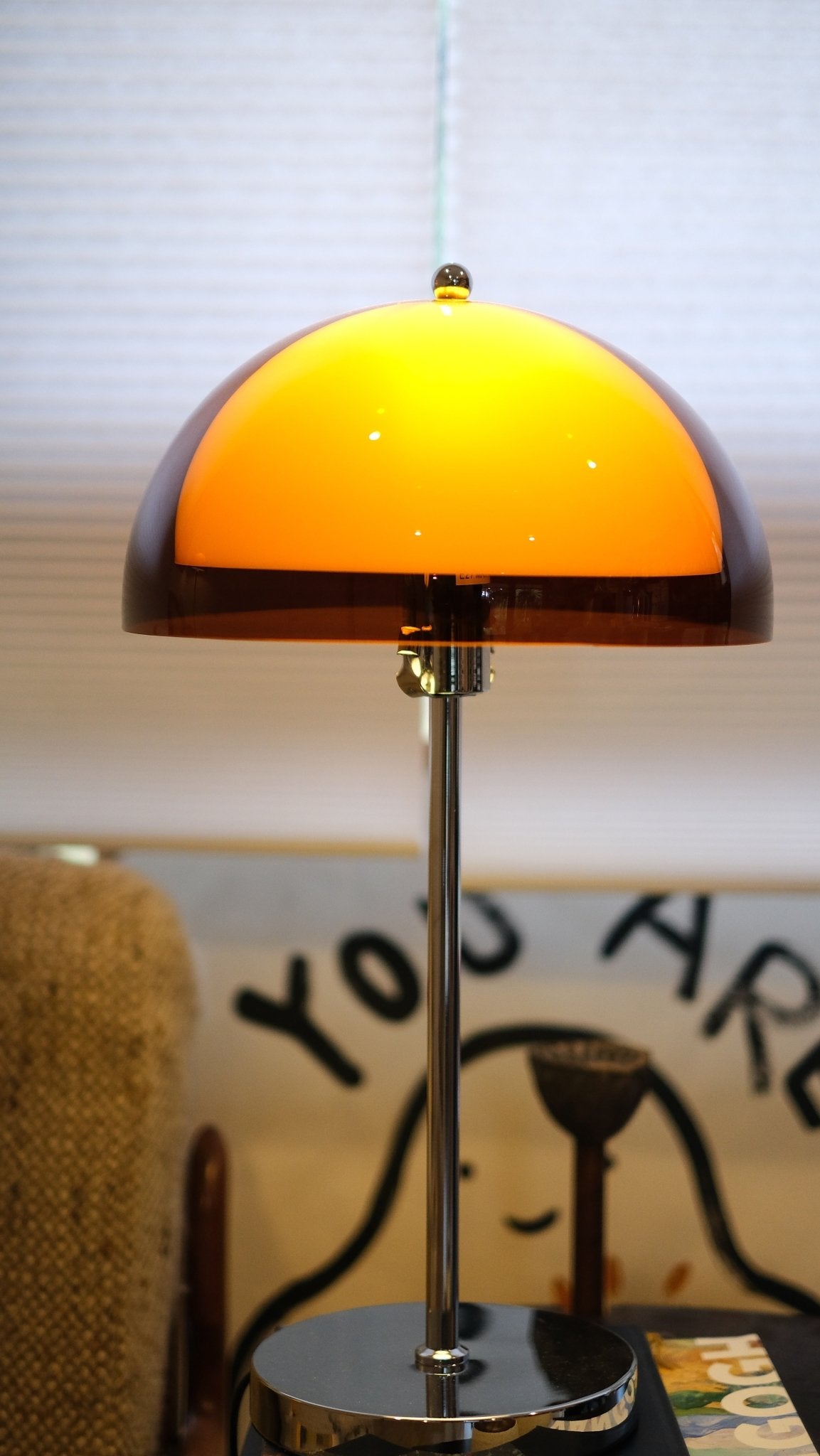Coby Double Dome Mushroom Table Lamp - Homezee