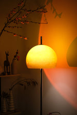 Olivia Mushroom Floor Lamp | Gradient Glass - Homezee