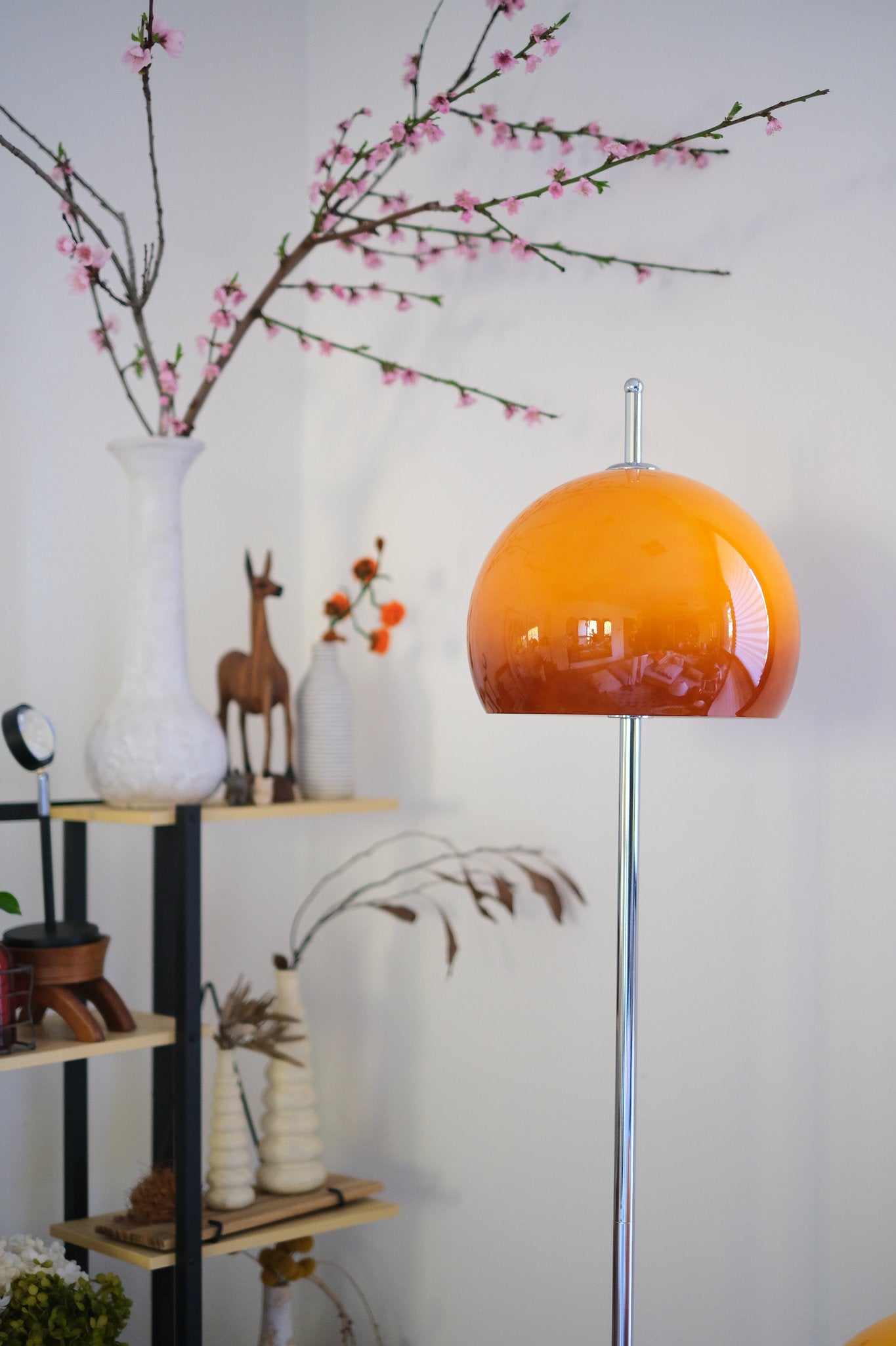 Olivia Mushroom Table & Floor Lamp Duo - Homezee