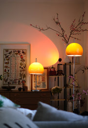 Olivia Mushroom Table & Floor Lamp Duo - Homezee