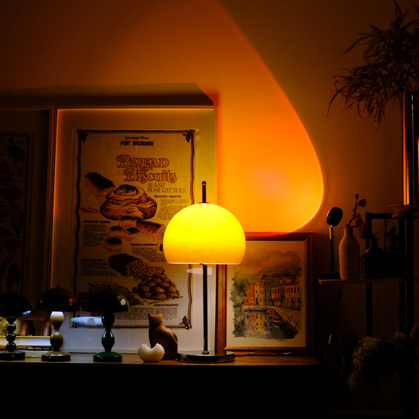 Olivia Mushroom Table Lamp| Gradient Glass