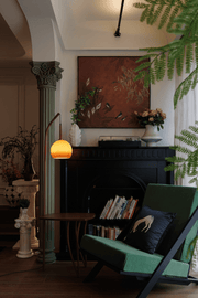Domus Pollo Floor Lamp with Side Table - Homezee