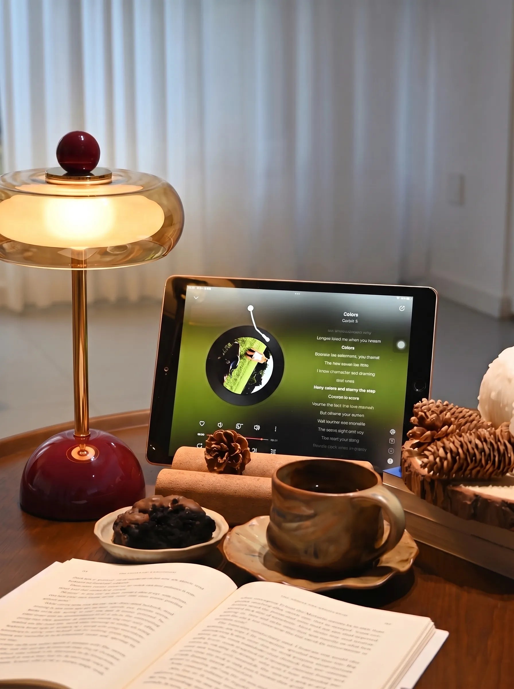 Dopino Candy Color Mushroom Rechargeable Table Lamp
