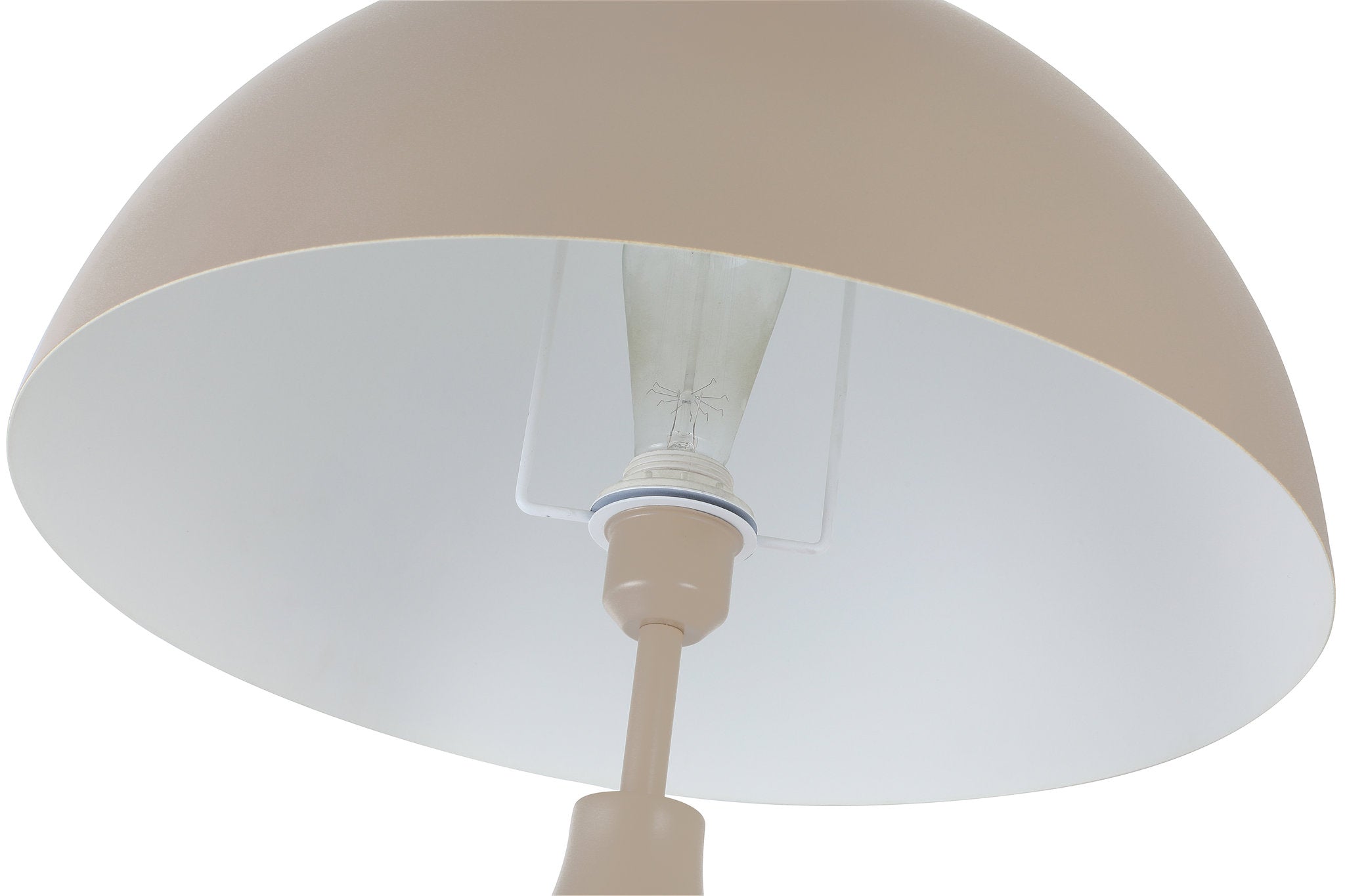 Dori Wavy Mushroom Floor Lamp | Mocha - Homezee