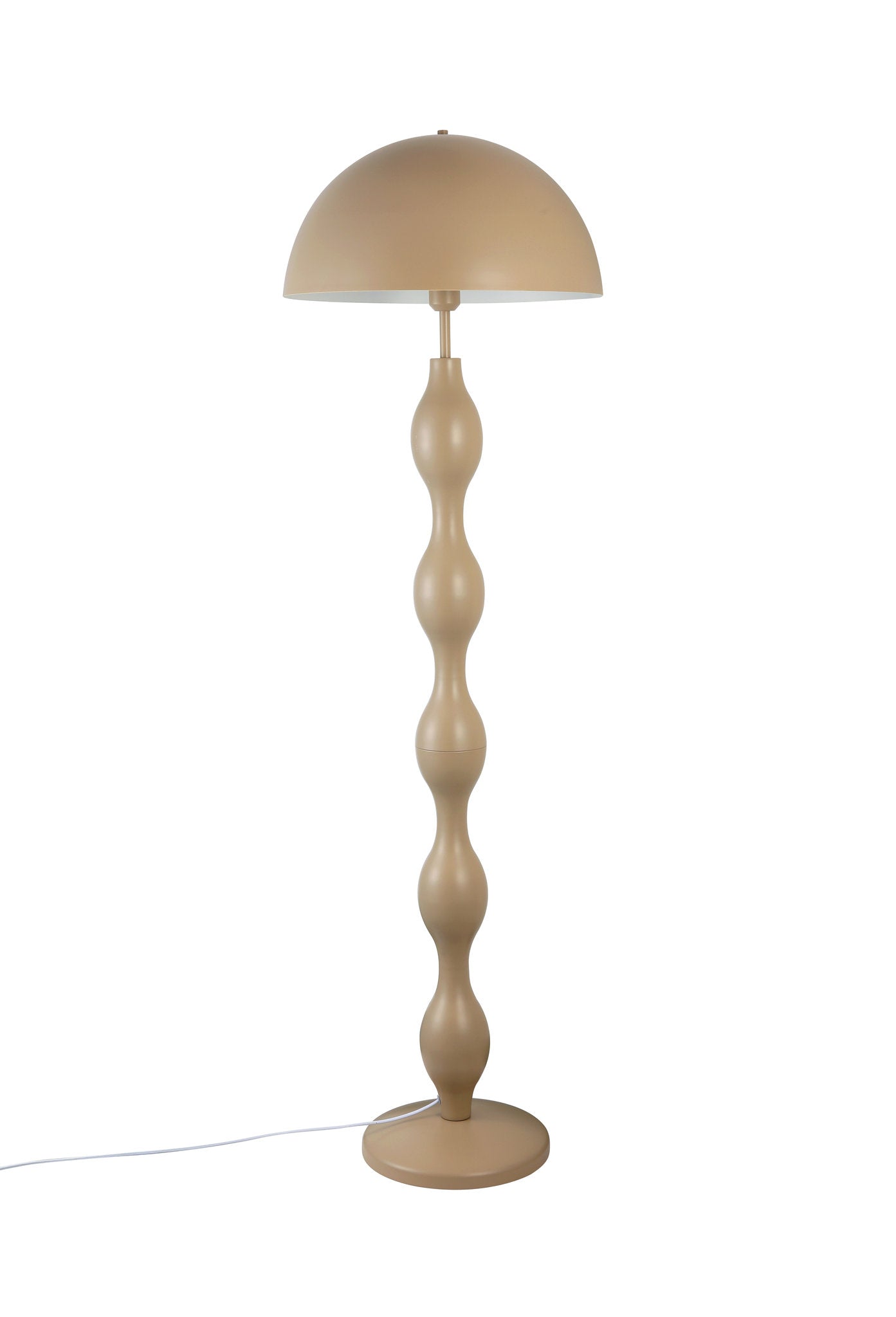 Dori Wavy Mushroom Floor Lamp | Mocha - Homezee
