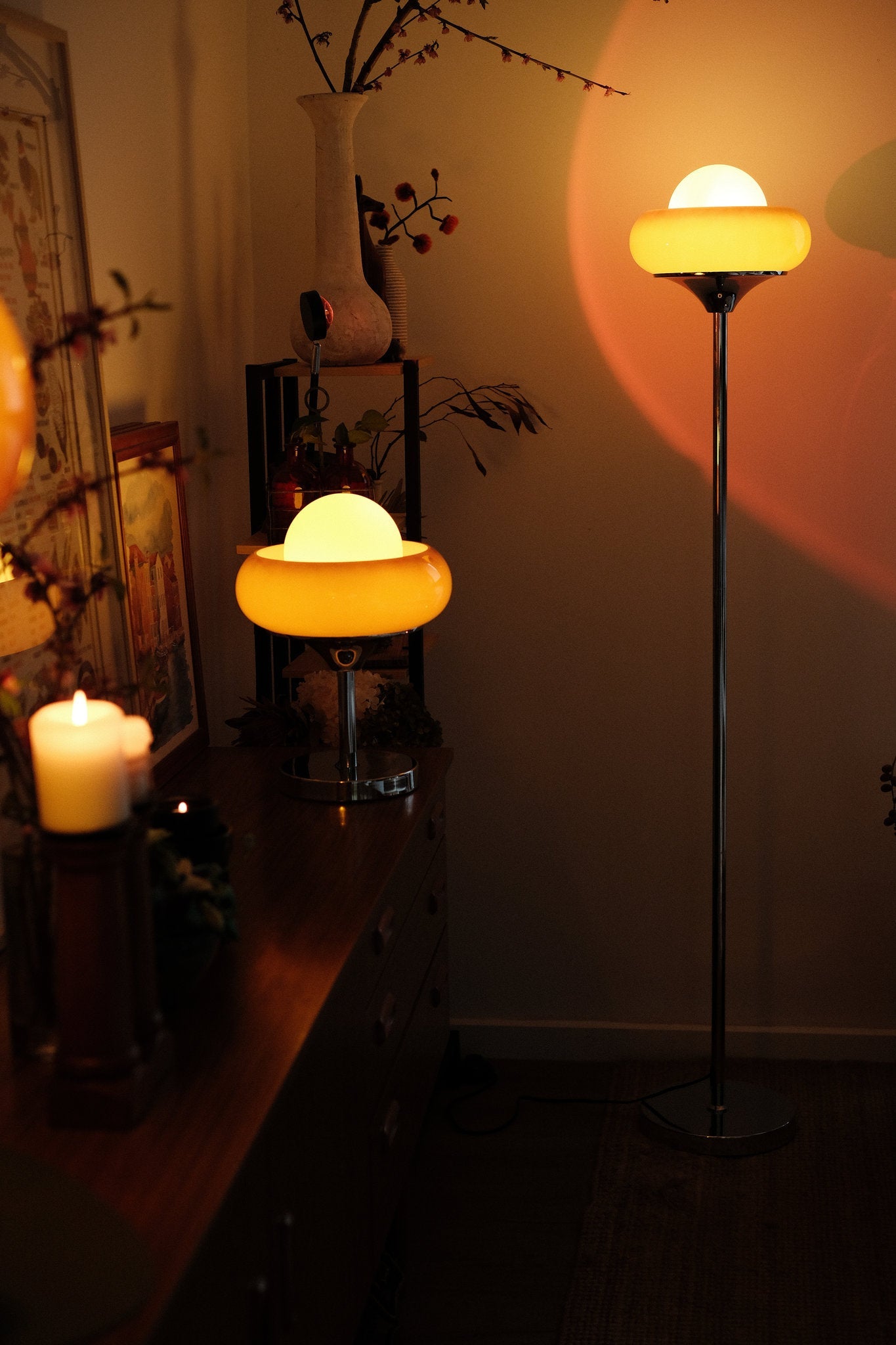 Avery Egg Tart Table Lamp & Floor Lamp Duo - Homezee