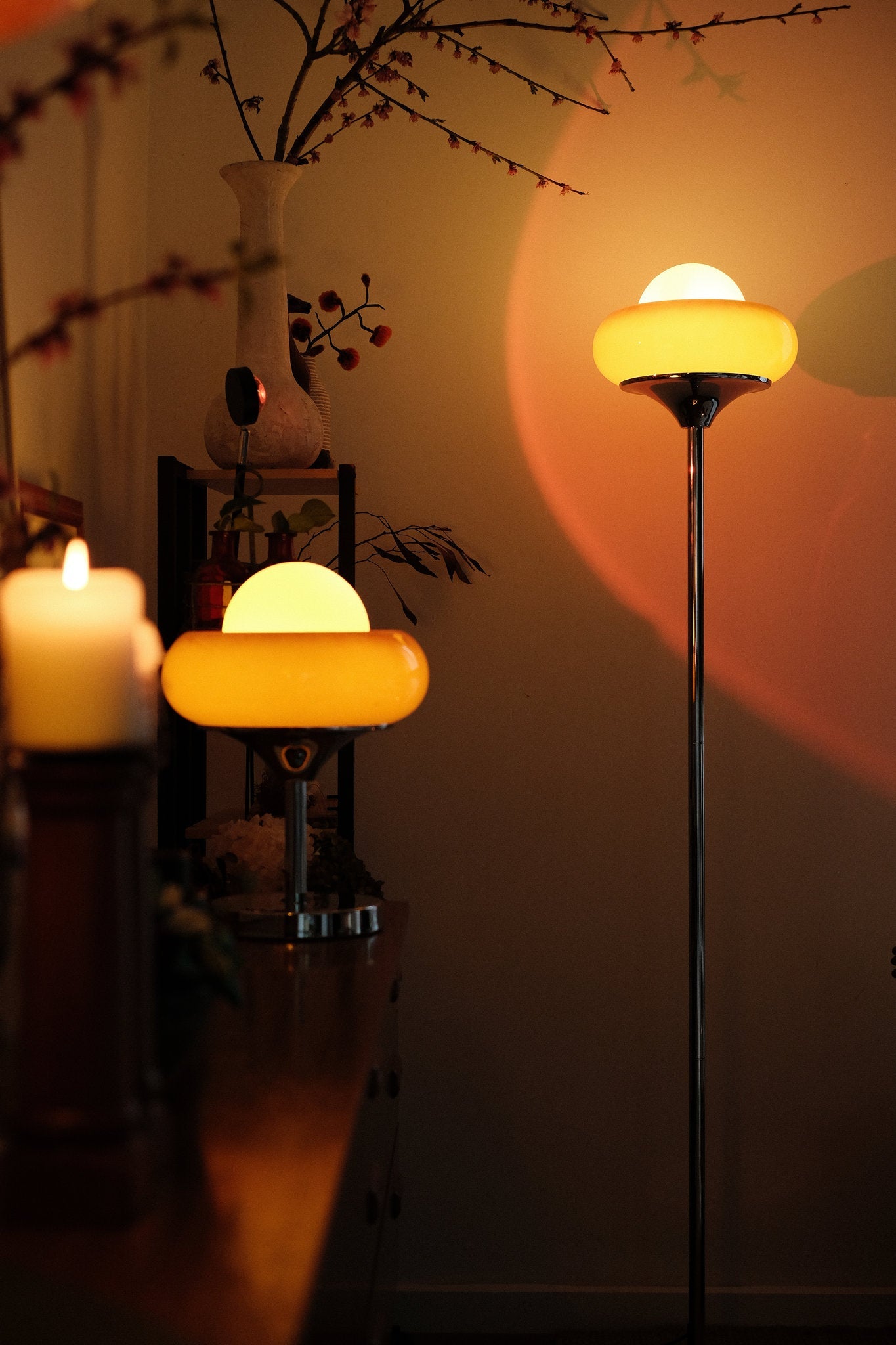 Avery Egg Tart Table Lamp & Floor Lamp Duo - Homezee