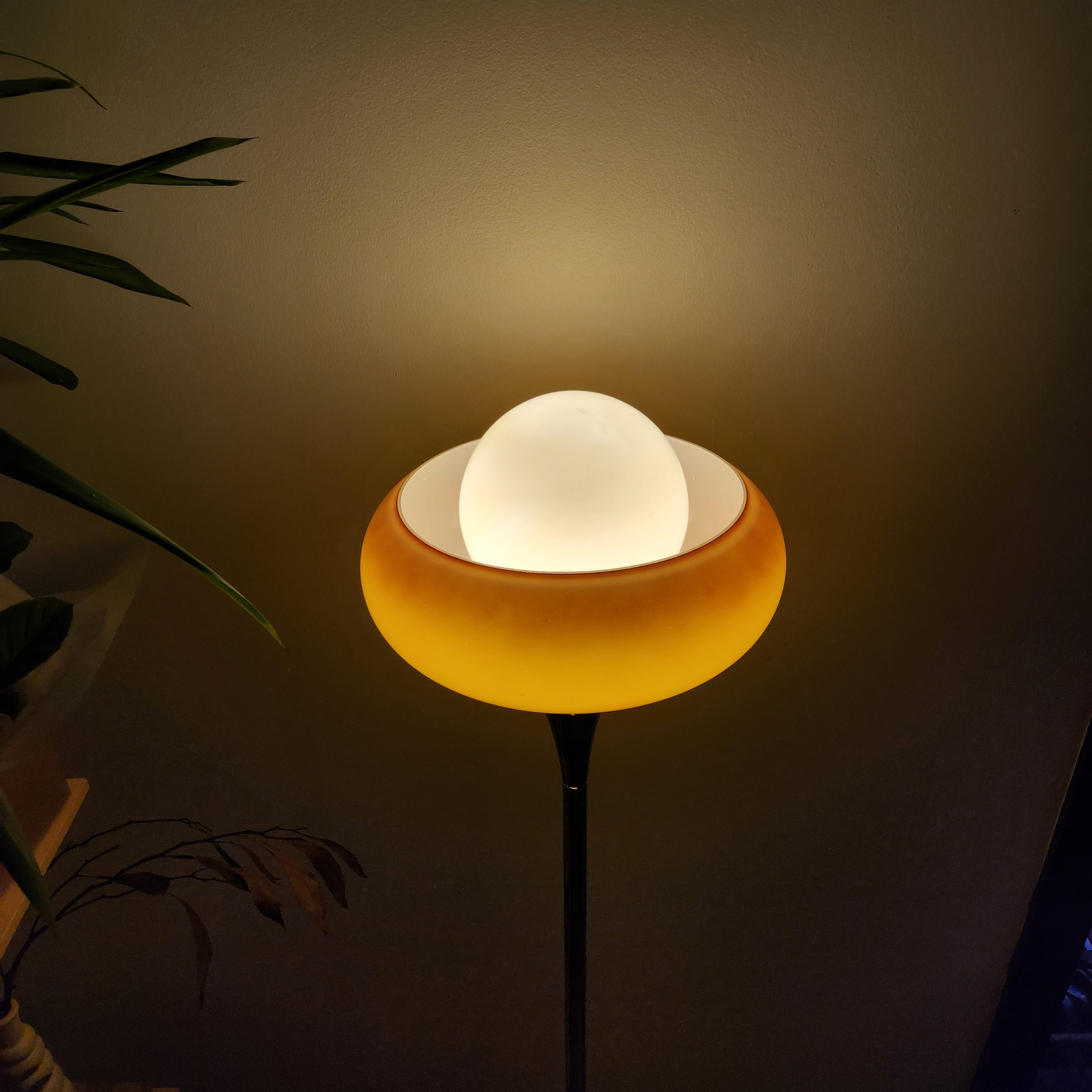 Every Egg Tart Floor Lamp Double-Glass Shade