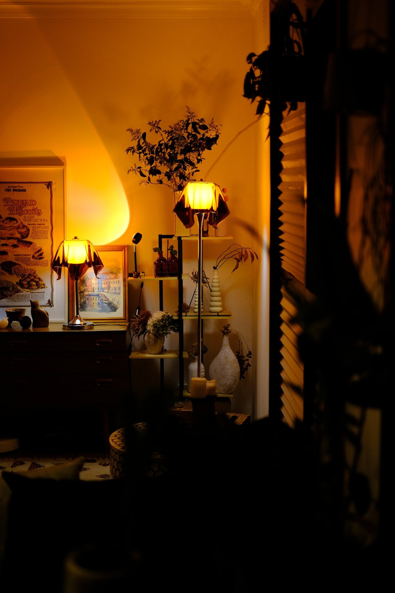 Fazzoletto Floating Handkerchief Lamp Duo – Table & Floor Lamp Set - Homezee