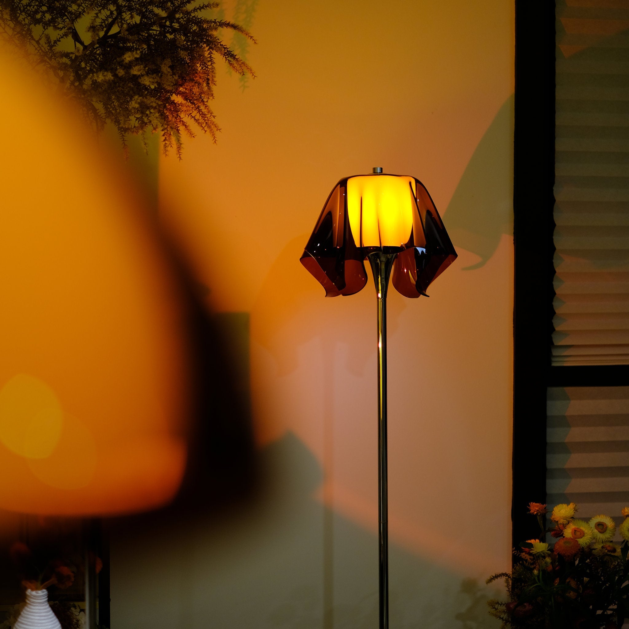 Fazzoletto Floating Handkerchief Floor Lamp - Homezee