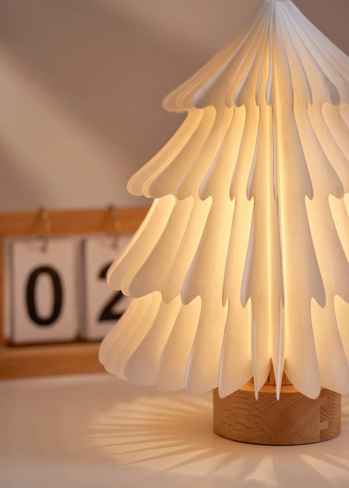 Foldable Paper Lamp Night Rechargeable Light