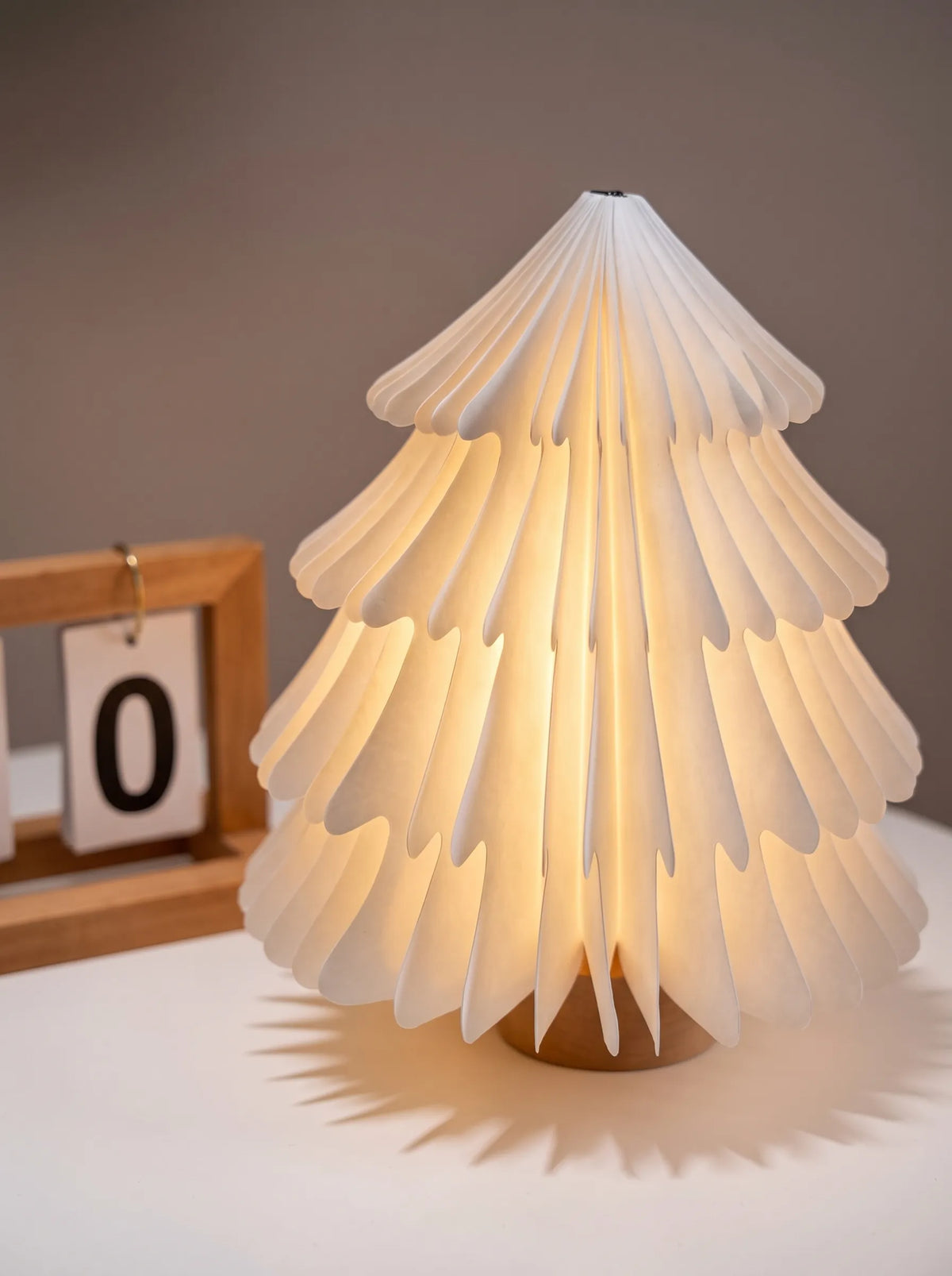 Foldable Paper Lamp Night Rechargeable Light