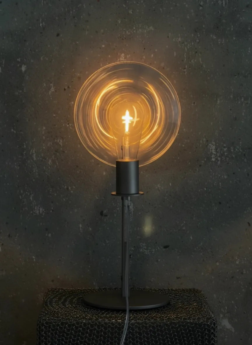 Fresnel Lens Industrial Table Lamp