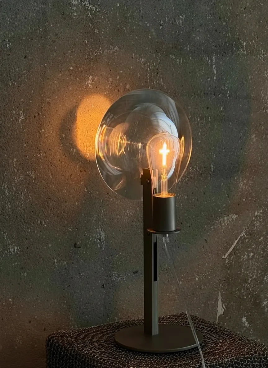 Fresnel Lens Industrial Table Lamp