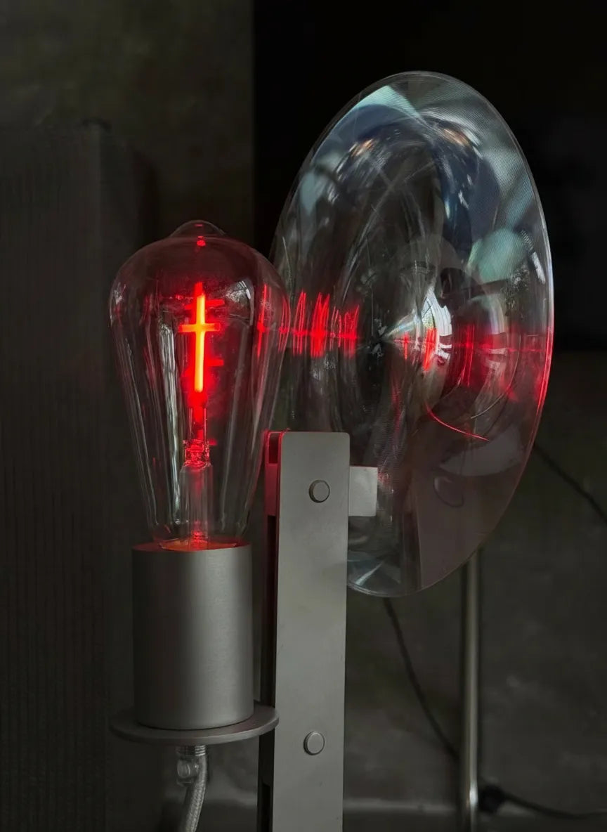 Fresnel Lens Industrial Table Lamp