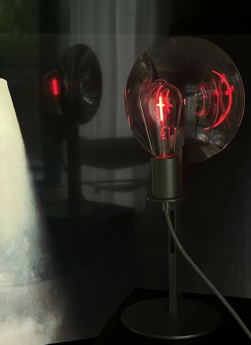Fresnel Lens Industrial Table Lamp