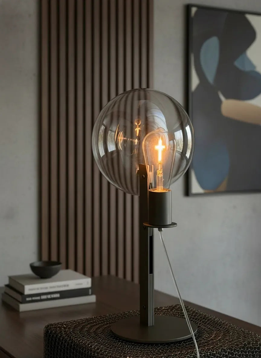 Fresnel Lens Industrial Table Lamp
