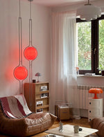 Garreau Globe Bauhaus Floor-to-Ceiling Lamp Duo- Replica 70s‘ Design