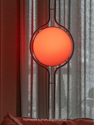 Garreau Globe Floor To Ceiling Lamp - Bauhaus Replica 1971 Design - Homezee