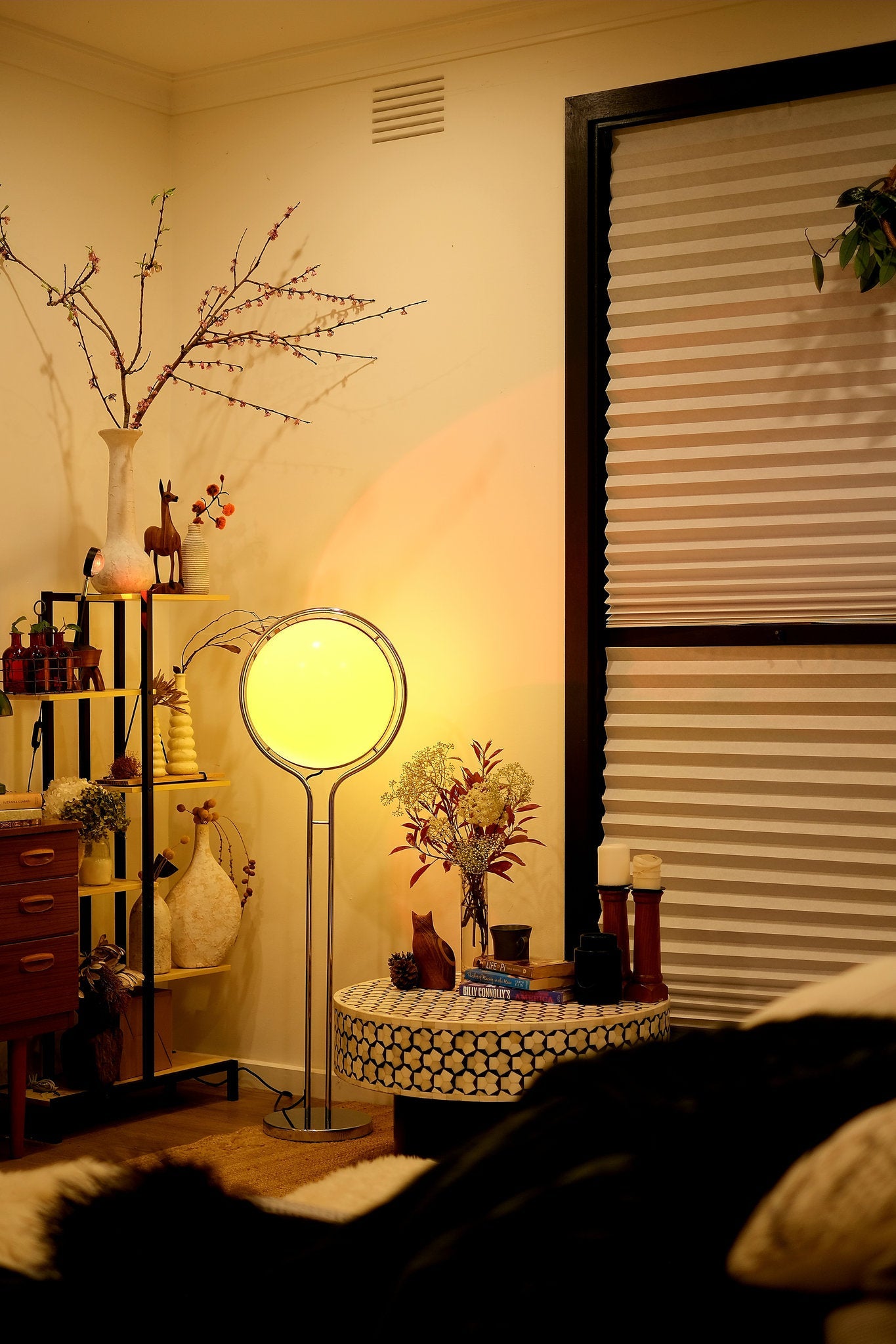 Garreau Single Globe Floor Lamp - Bauhaus Replica 1971 Design - Homezee