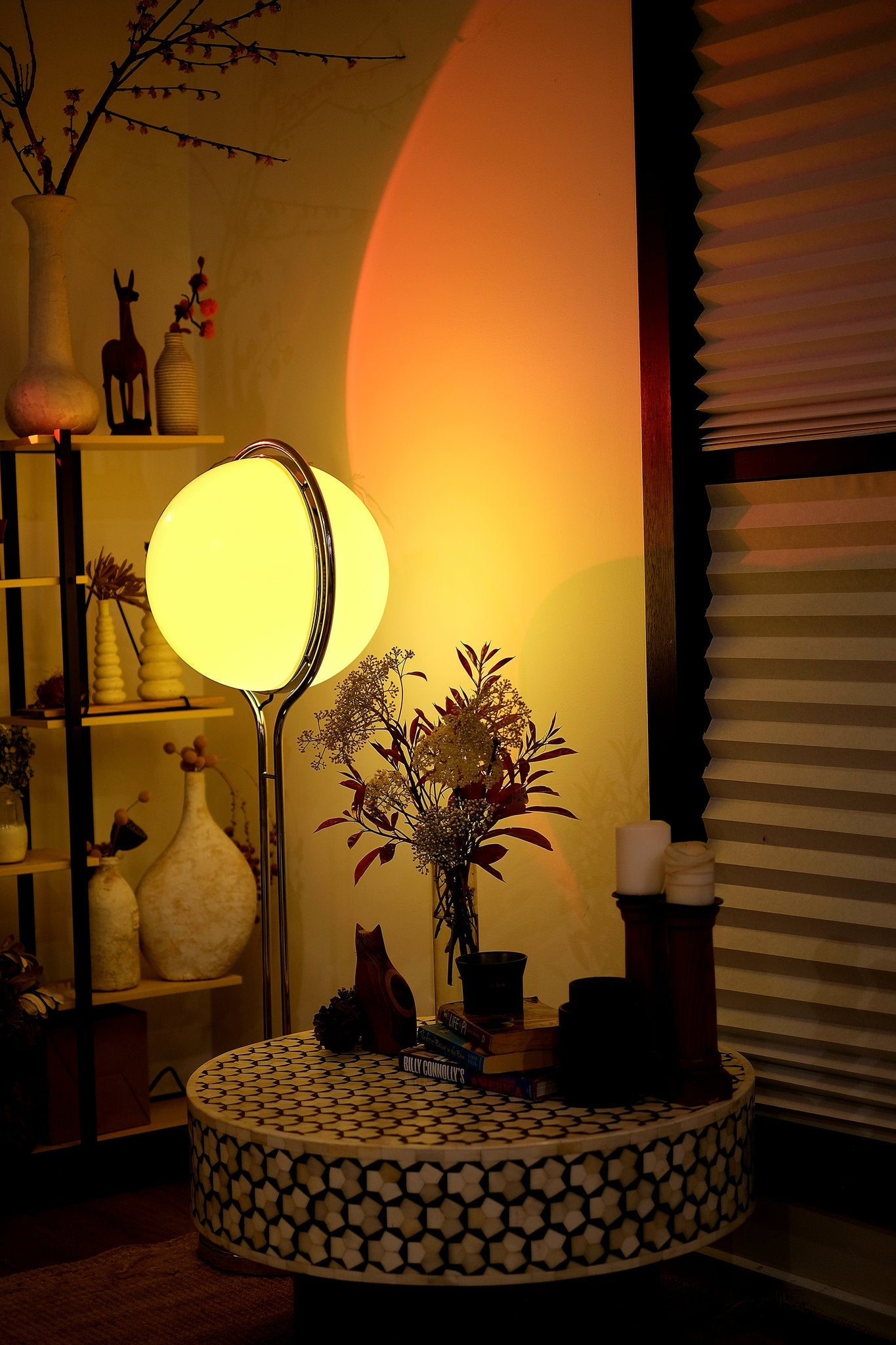 Garreau Single Globe Floor Lamp - Bauhaus Replica 1971 Design - Homezee