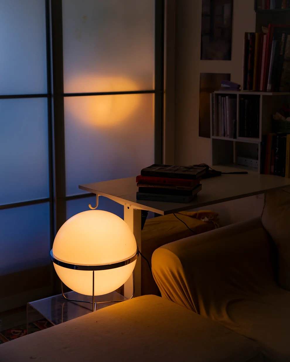 Garreau Single Globe Yolk Lamp | Bauhaus Ambient Light - Homezee