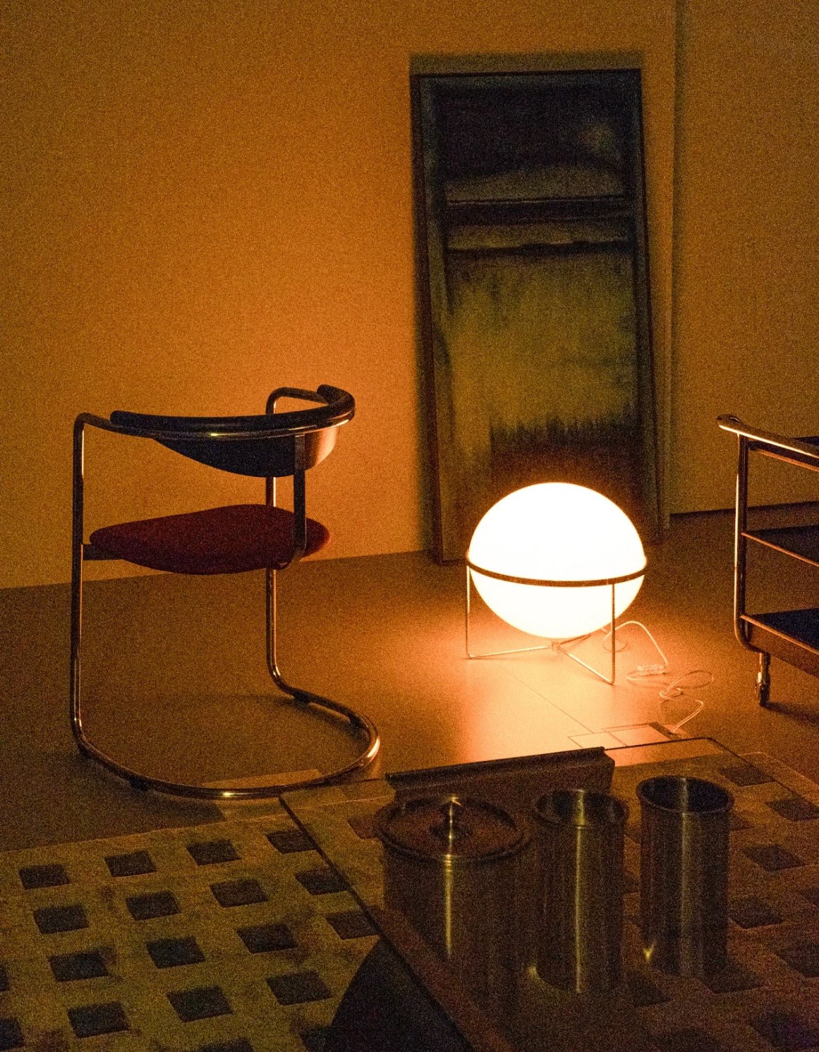 Garreau Single Globe Yolk Lamp | Bauhaus Ambient Light - Homezee