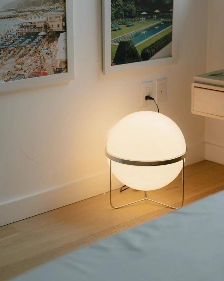 Garreau Single Globe Yolk Lamp | Bauhaus Ambient Light - Homezee