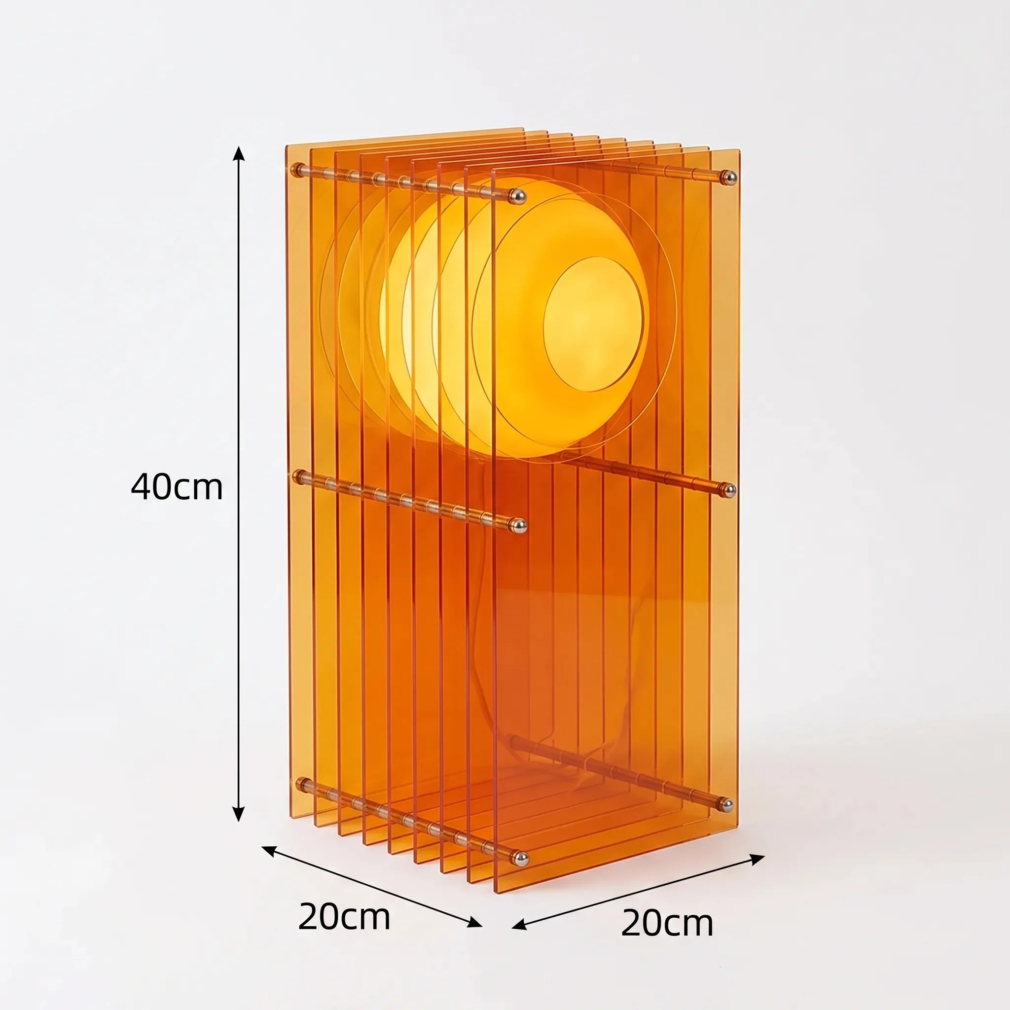 Guzzi Acrylic Moon Layered Table Lamp