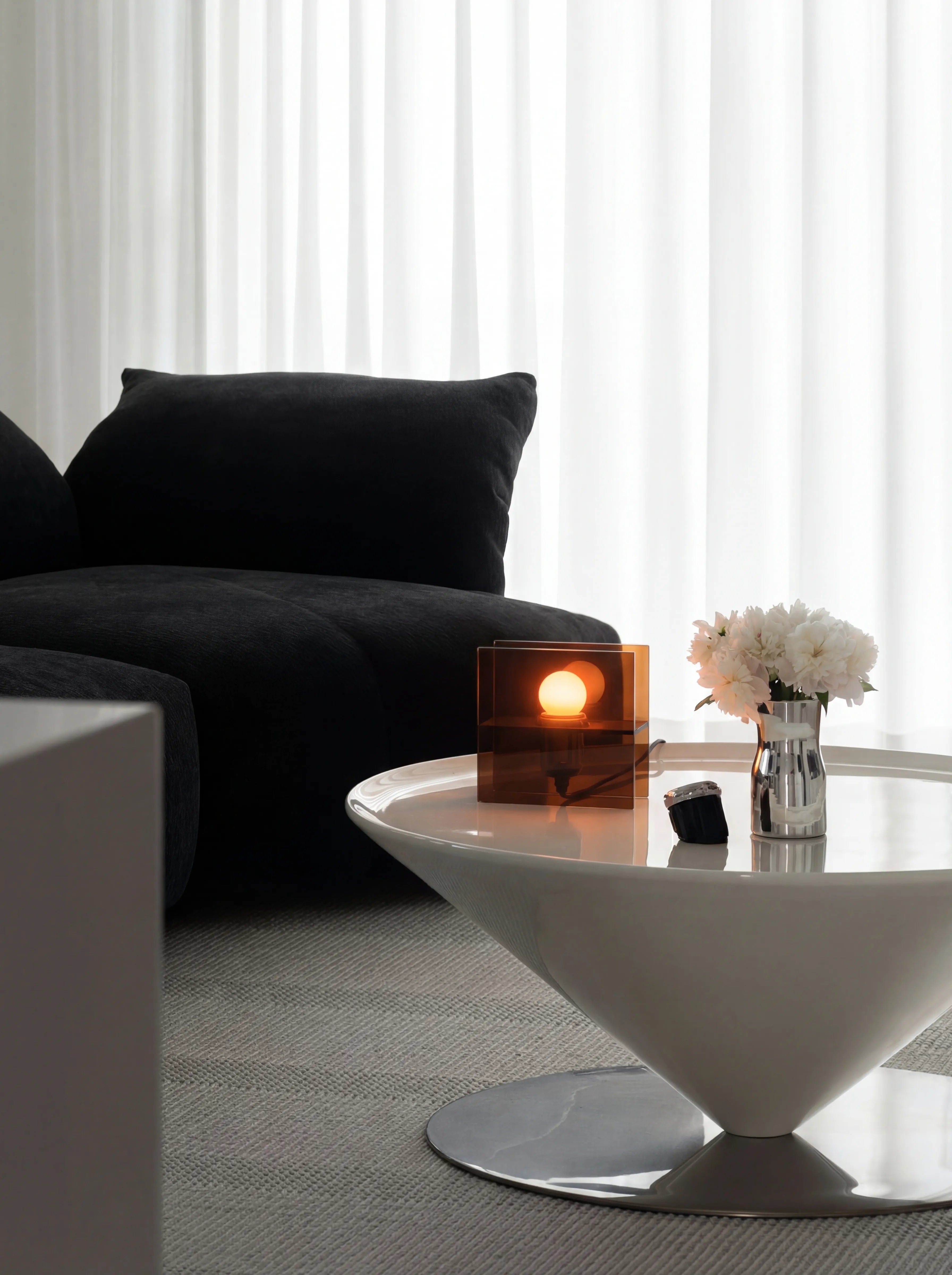 Guzzi Sunset Ocean Horizon Table Lamp Acrylic