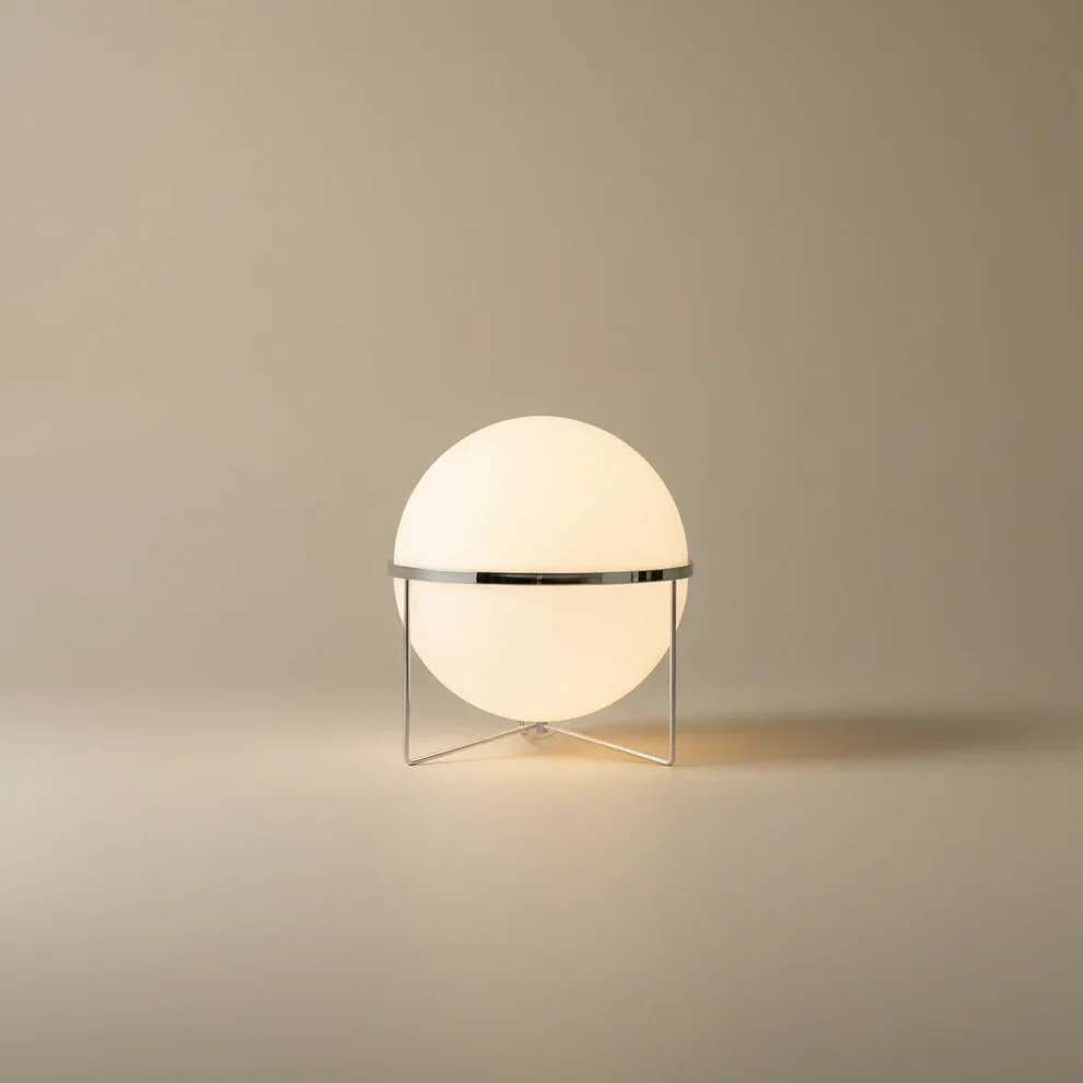 Garreau Single Globe Yolk Lamp | Bauhaus Ambient Light - Homezee