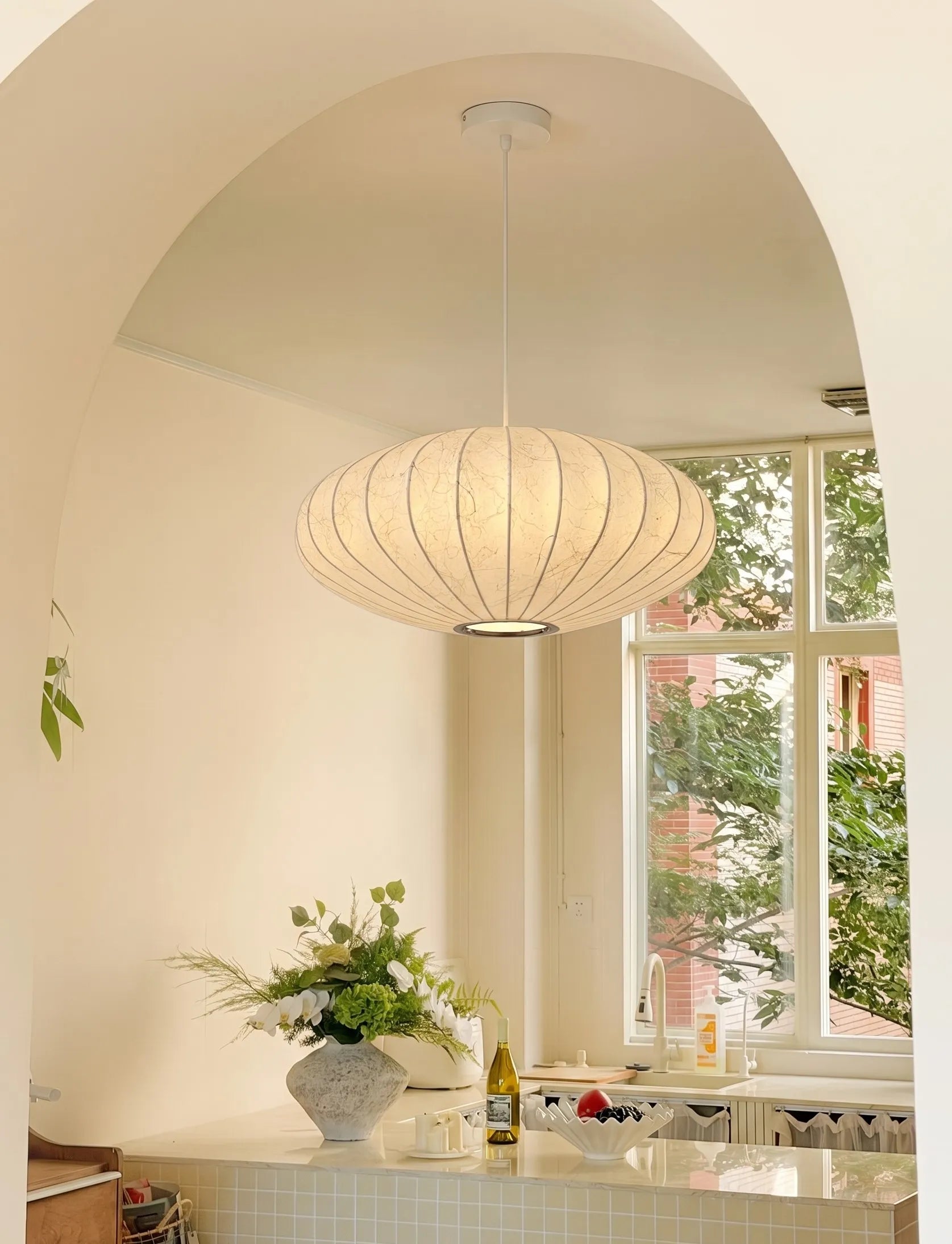 Nelson Saucer Bubble Japandi Pendant Light