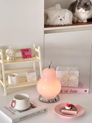 Isla Pear Portable Glass Table Lamp Rechargeable