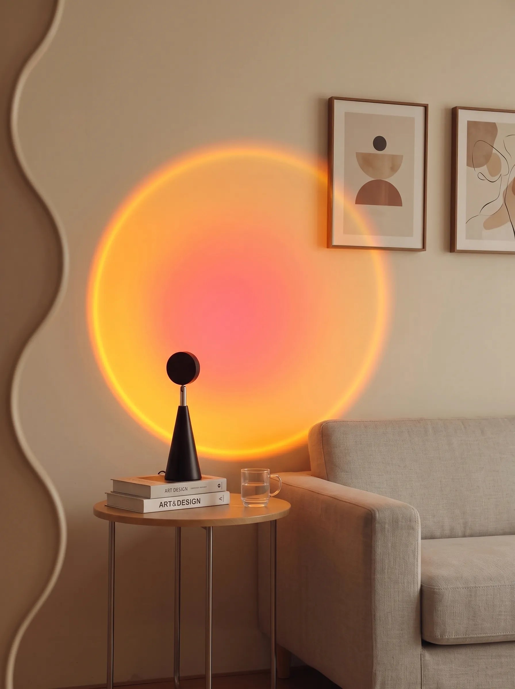 Kobe Sunset Projection Table Lamp LED