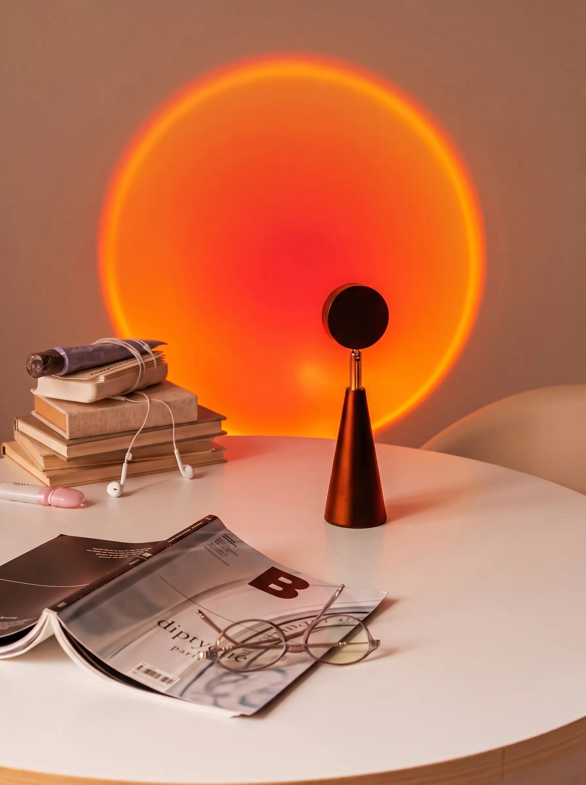 Kobe Sunset Projection Table Lamp LED