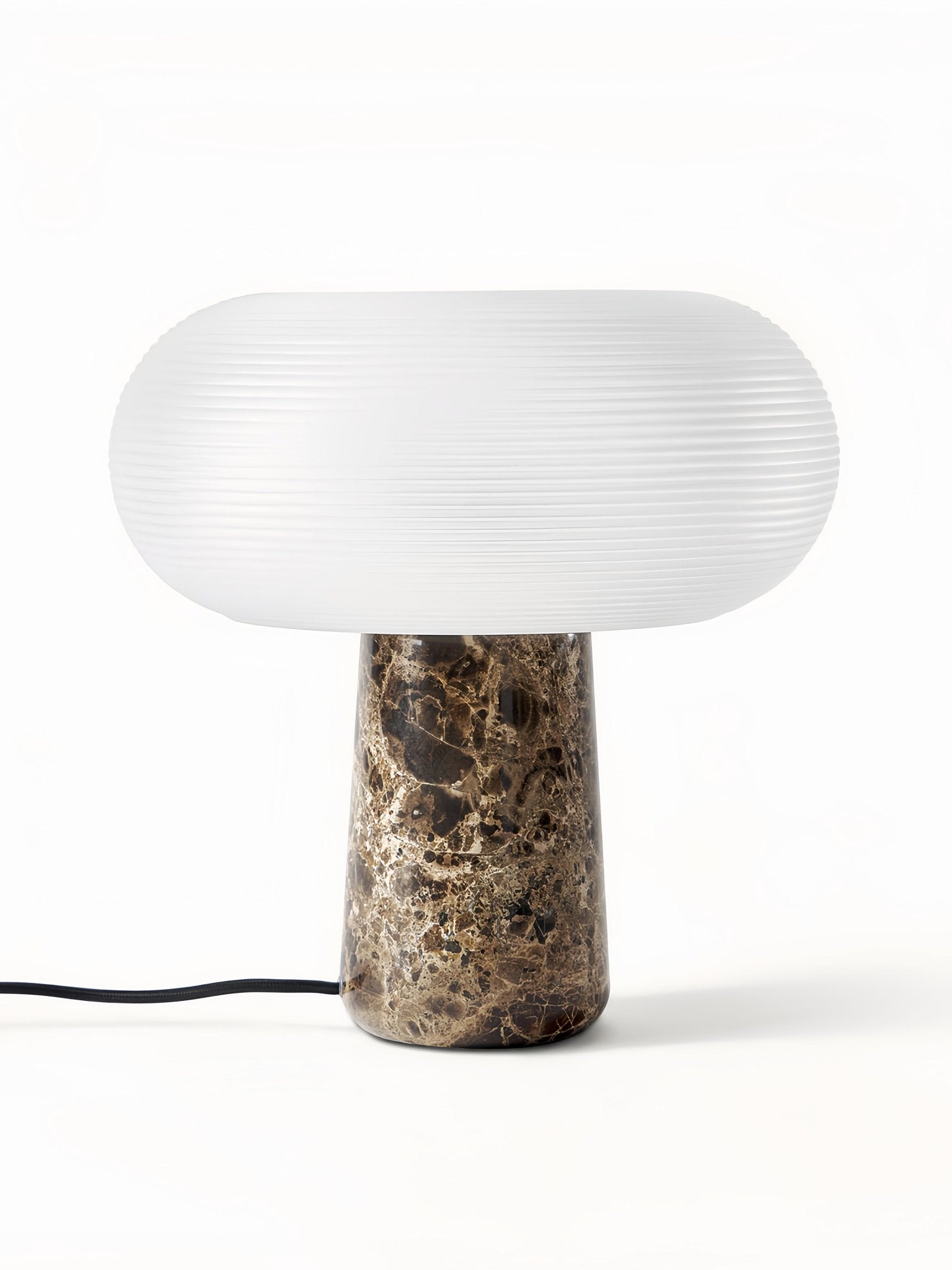 Layla Table Lamp | Frosted Ribbed Glass - Homezee