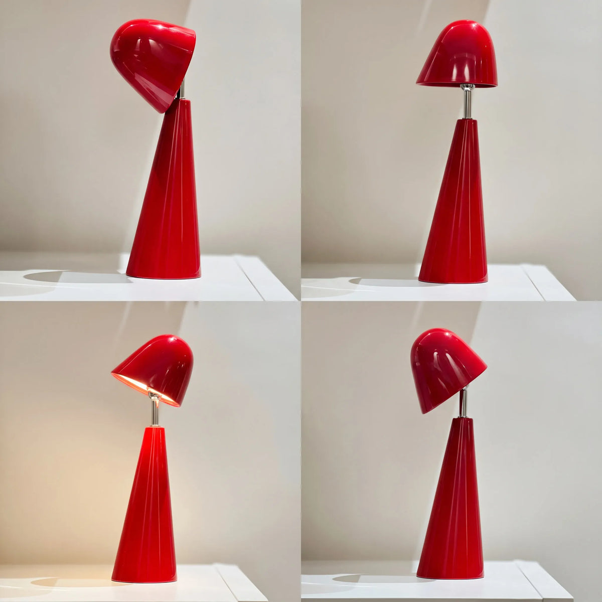 Little Red Cap Portable LED Rechargeable Table Lamp