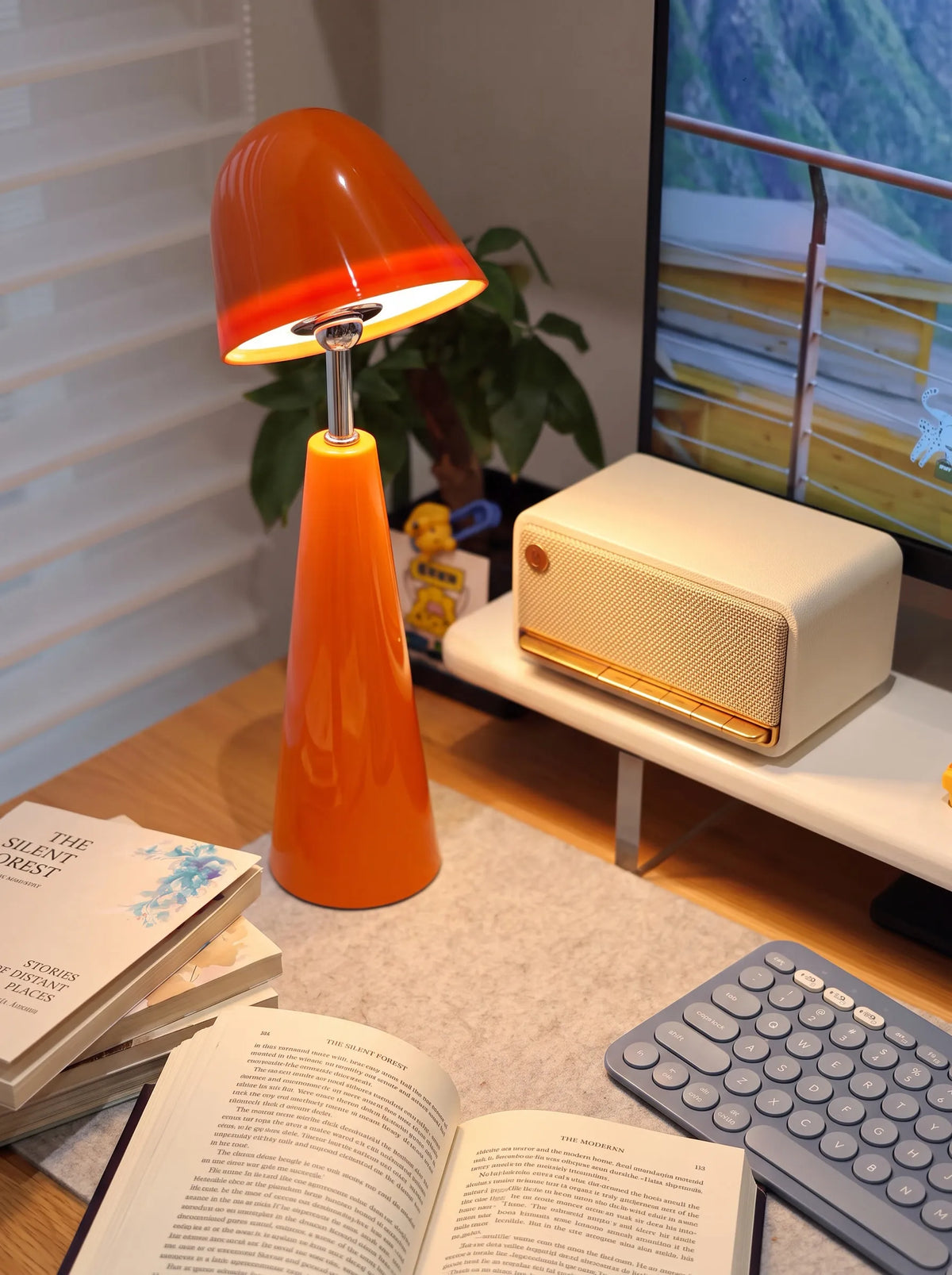 Little Red Cap Portable LED Rechargeable Table Lamp