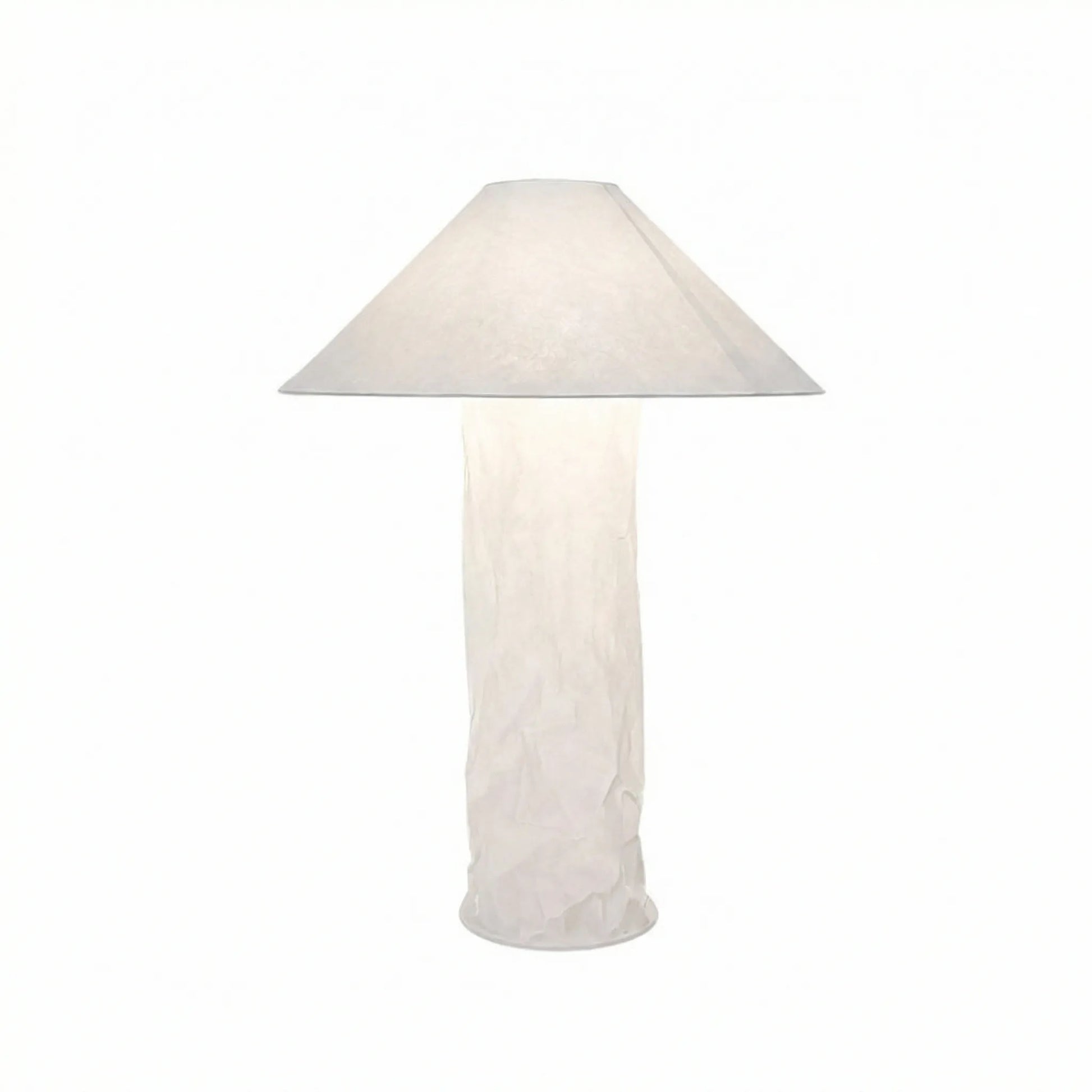 Akari - style Crinkle Paper Table Lamp Floor Lamp - Homezee