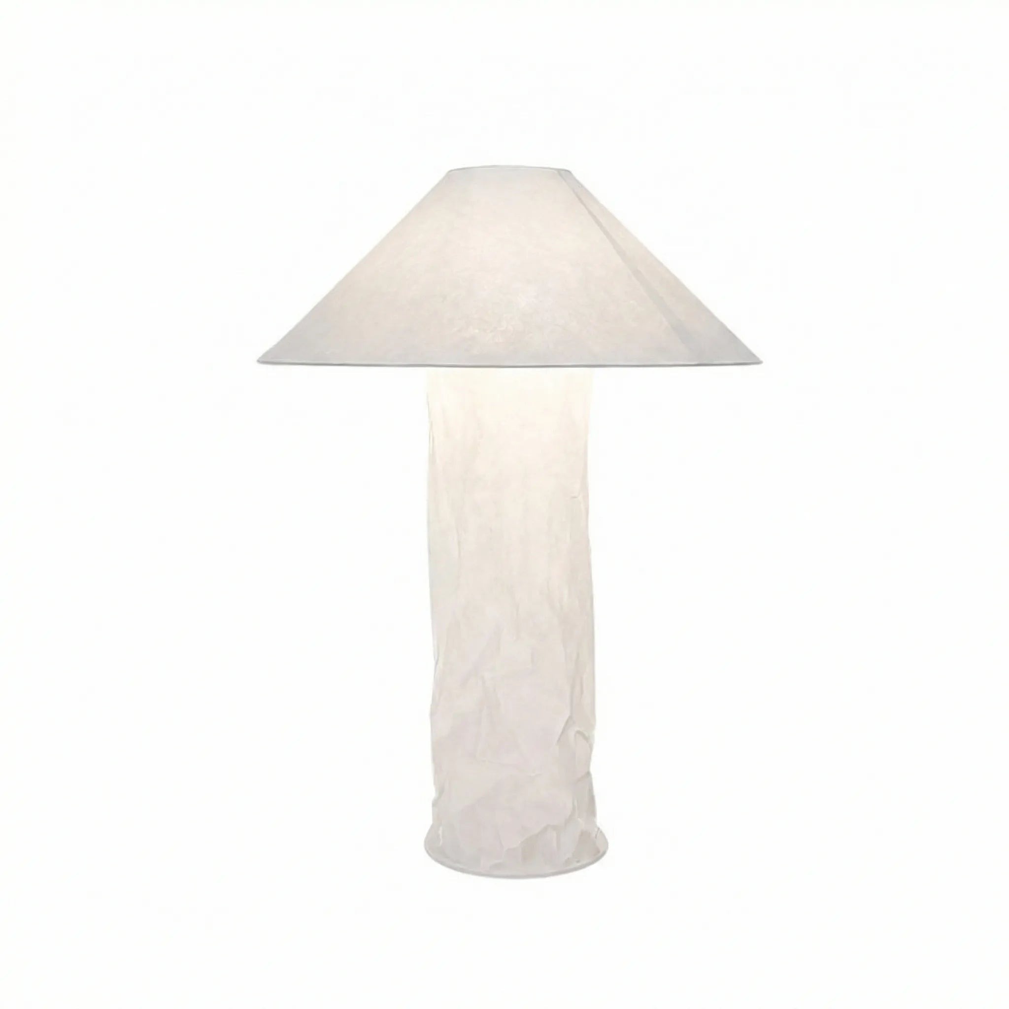 Akari - style Crinkle Paper Table Lamp Floor Lamp - Homezee